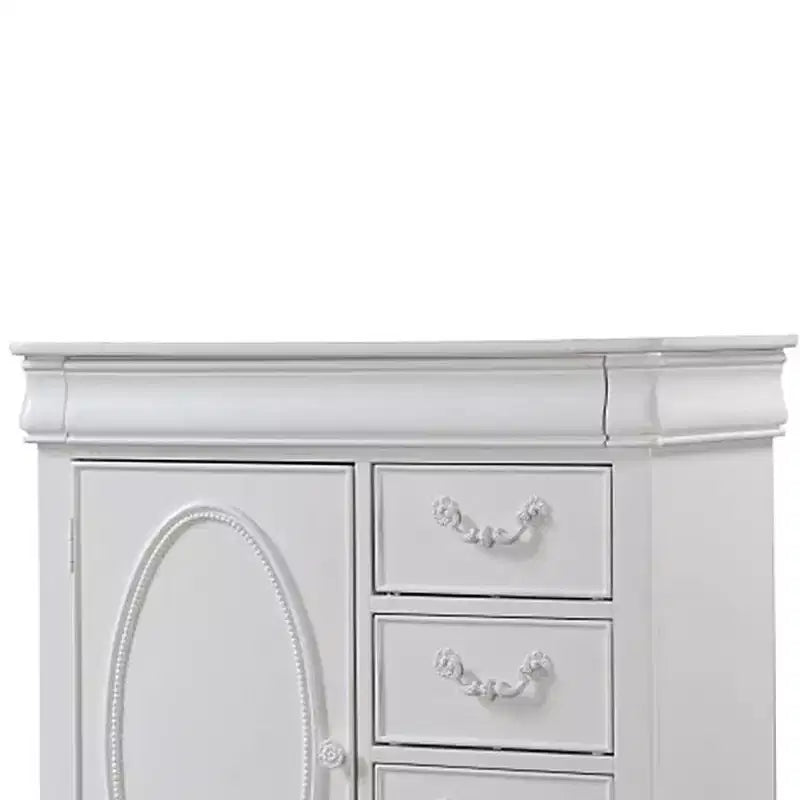 Commode Acme Furniture Estrella 36 po, fini blanc