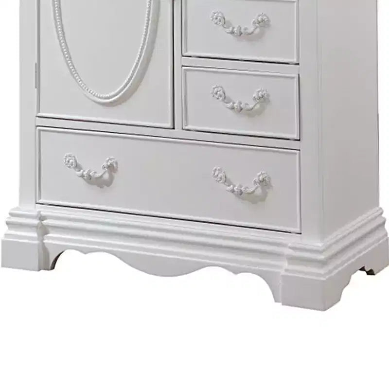 Commode Acme Furniture Estrella 36 po, fini blanc