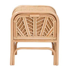 bali & pari Carabella Table de Chevet 1 Tiroir en Rotin Naturel: Fait Main, Design Bohème, Rangement Sécurisé
