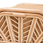 bali & pari Carabella Table de Chevet 1 Tiroir en Rotin Naturel: Fait Main, Design Bohème, Rangement Sécurisé
