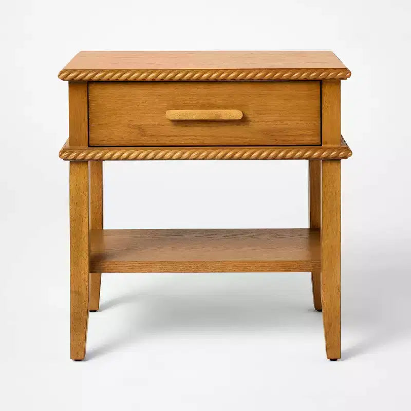 Table de chevet Azorella en chêne marron – Threshold™ conçue avec Studio McGee