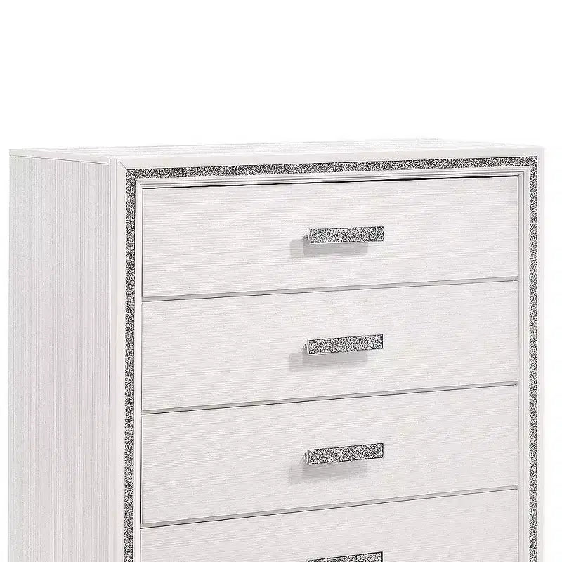 Commode Haiden 35 po, fini blanc, par Acme Furniture