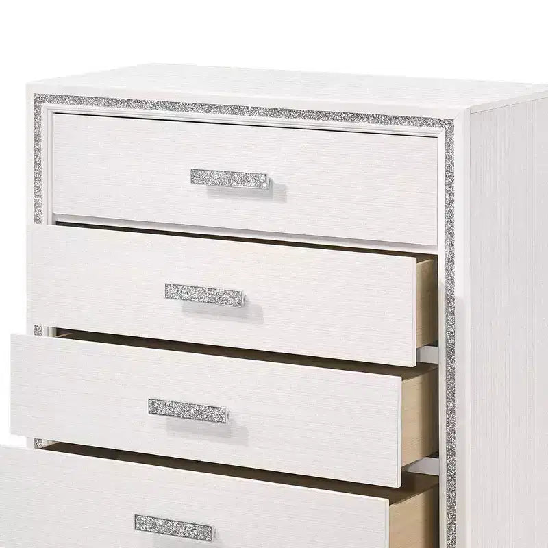 Commode Haiden 35 po, fini blanc, par Acme Furniture