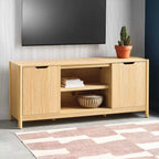 Meuble TV Scandi Media pour téléviseurs jusqu'à 59", naturel - Room Essentials™