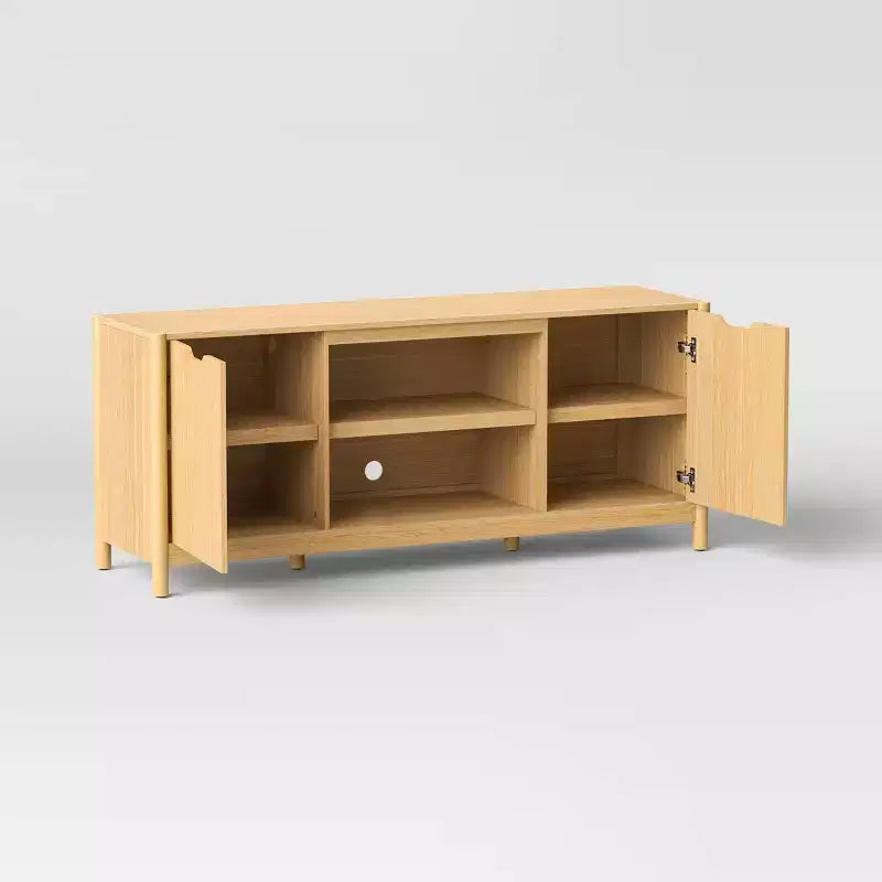 Meuble TV Scandi Media pour téléviseurs jusqu'à 59", naturel - Room Essentials™