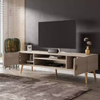 Meuble TV Manhattan Comfort 70,9" Haley pour téléviseurs jusqu'à 55" Blanc