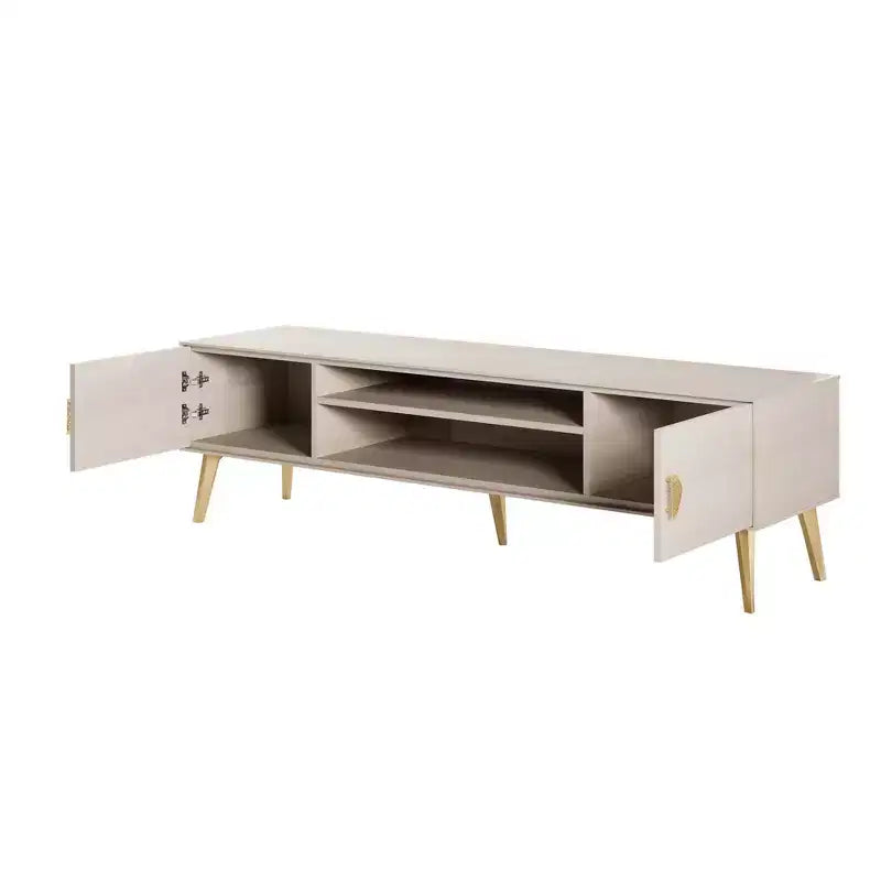 Meuble TV Manhattan Comfort 70,9" Haley pour téléviseurs jusqu'à 55" Blanc