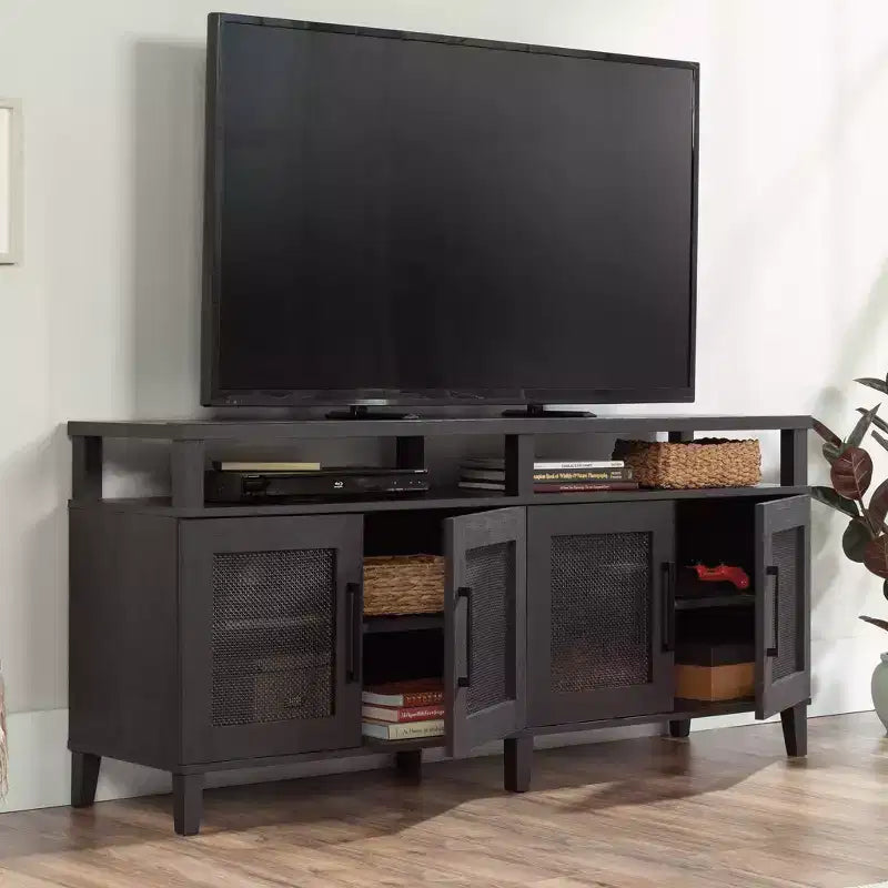 Meuble TV Sauder Tiffin Line pour TV jusqu'à 65", chêne Raven