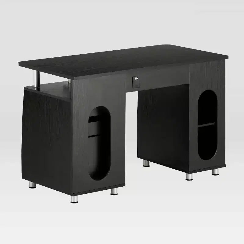 Bureau d'ordinateur complet avec rangement espresso - Techni Mobili : Meuble de bureau en MDF, tiroir pour clavier