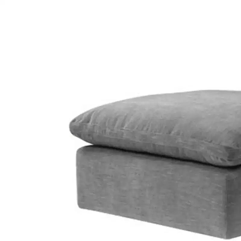 Pouf et banc 37" Naveen en lin gris - Acme Furniture