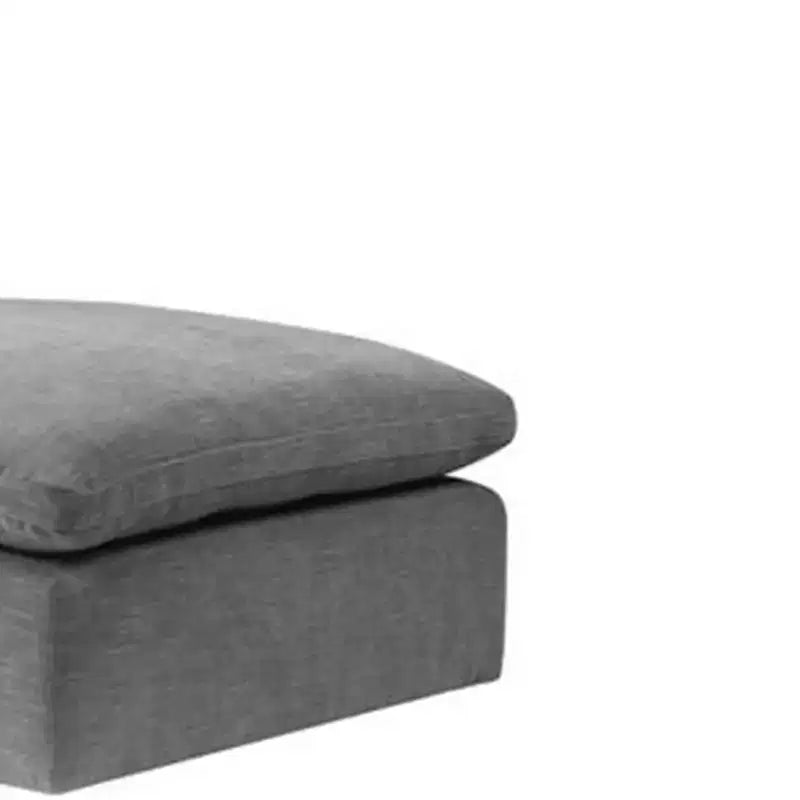 Pouf et banc 37" Naveen en lin gris - Acme Furniture