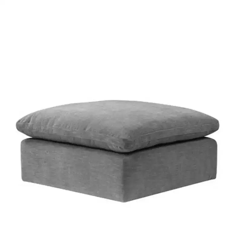 Pouf et banc 37" Naveen en lin gris - Acme Furniture