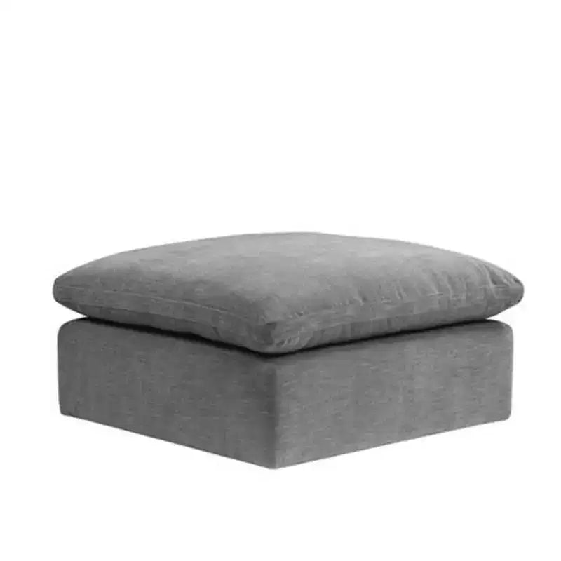 Pouf et banc 37" Naveen en lin gris - Acme Furniture
