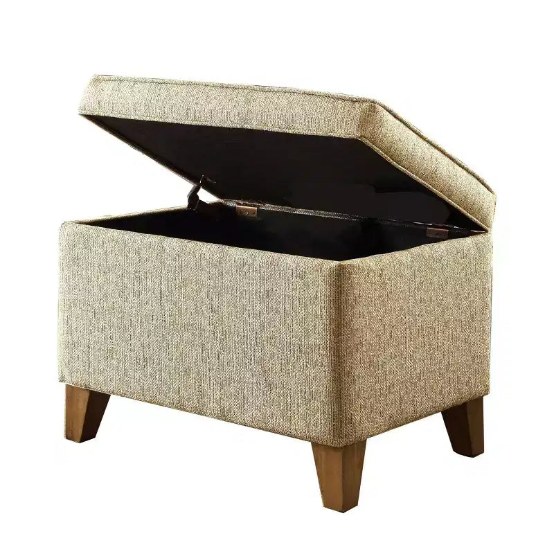 Pouffe de rangement marron - HomePop