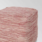 Christopher Knight Home Pouf en fil Déja Bohème Rouge : Rembourré carré, Nettoyage des taches, Aucun assemblage requis