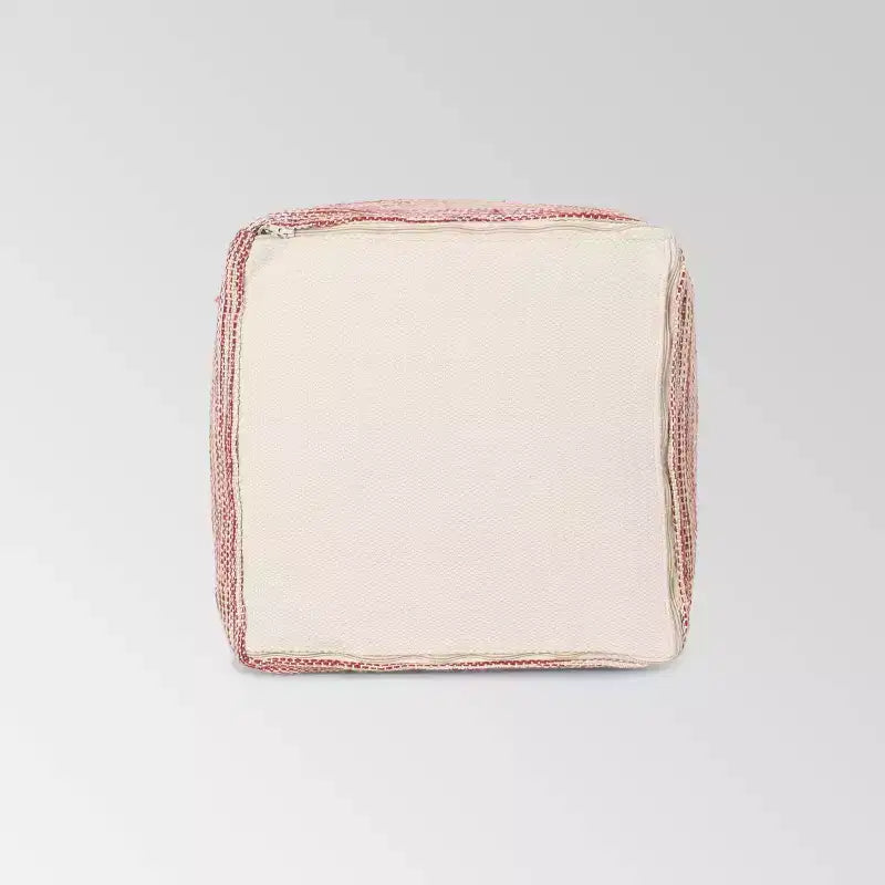 Christopher Knight Home Pouf en fil Déja Bohème Rouge : Rembourré carré, Nettoyage des taches, Aucun assemblage requis