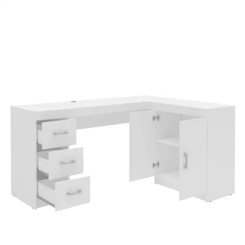 Bureau d'Angle Mayne Blanc - Polifurniture