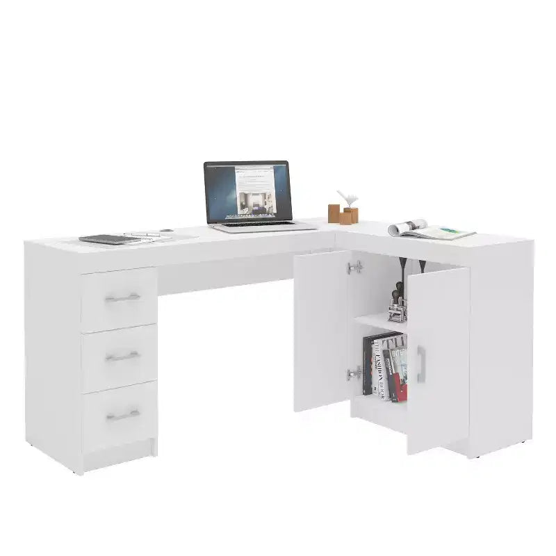 Bureau d'Angle Mayne Blanc - Polifurniture
