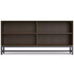 Bibliothèque basse et large WyndenHall Devlin 30", marron noyer