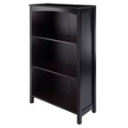 42.99" Terrace 4 Tier Bookshelf Espresso Brown - Winsome: Mid-Century Modern, Fixed Shelves