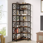 Étagère d'angle 7 niveaux LITTLE TREE 66,74 po, marron
