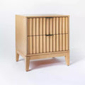 Thousand Oaks Wood Scalloped End Table with Drawers Natural Wood - Threshold™ designed with Studio McGee