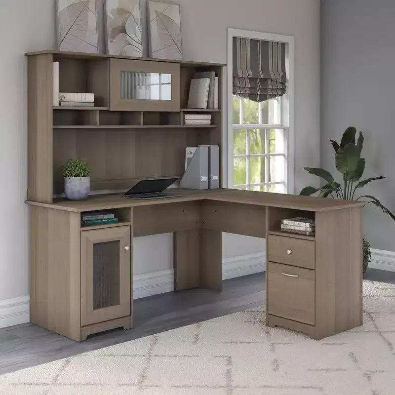 Bureau d'angle 60W Cabot gris cendré - Bush Furniture