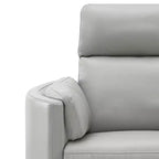Fauteuil de bureau actif 40" Sagen en similicuir gris - Acme Furniture : Moelleux, Inclinable à 150°, Aucun assemblage requis