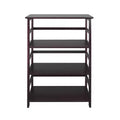 42" 4 Shelf Bookcase Espresso - Flora Home: Solid Wood, Contemporary, Open Back