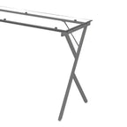 Bureau Demas d'Acme Furniture, verre transparent/fini argent