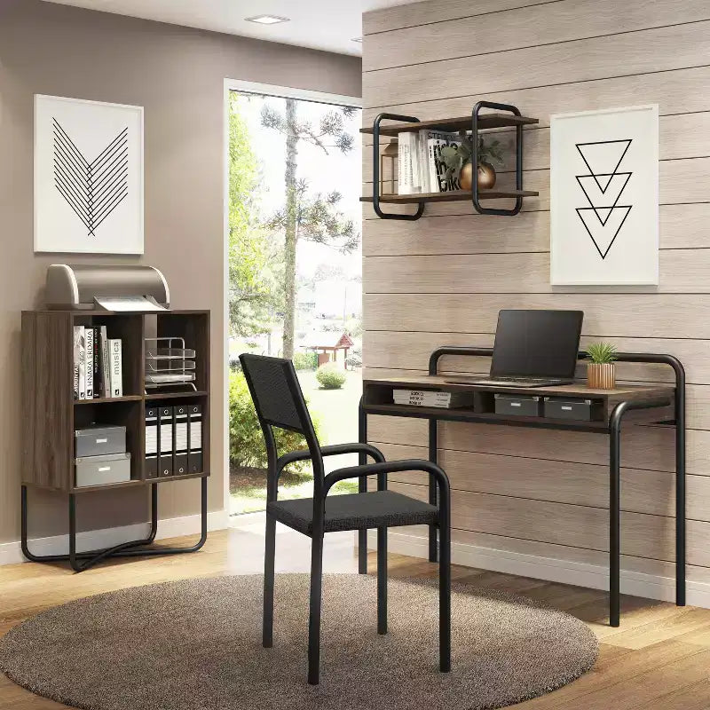 Chaise de bureau visiteur à structure métallique noire - Techni Mobili