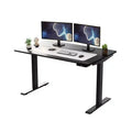 60"x30" Electric Standing Desk with Adjustability ( 27.2"-45.3") Black Bamboo Black - Uncaged Ergonomics
