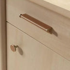 Bureau de direction Whitaker Point, érable naturel - Sauder : Mobilier de bureau à domicile avec rangement et plateau coulissant pour clavier