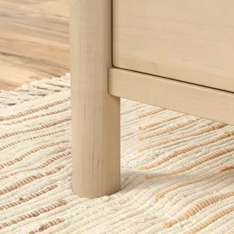 Bureau de direction Whitaker Point, érable naturel - Sauder : Mobilier de bureau à domicile avec rangement et plateau coulissant pour clavier