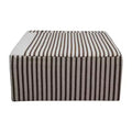 Storied Home Kilim Coffee Table Cream & Brown: Square No Assembly MDF 4 Point/Leg
