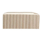 Table basse Kilim « Storied Home » crème et marron : Carrée, aucun assemblage, MDF, 4 points/pieds