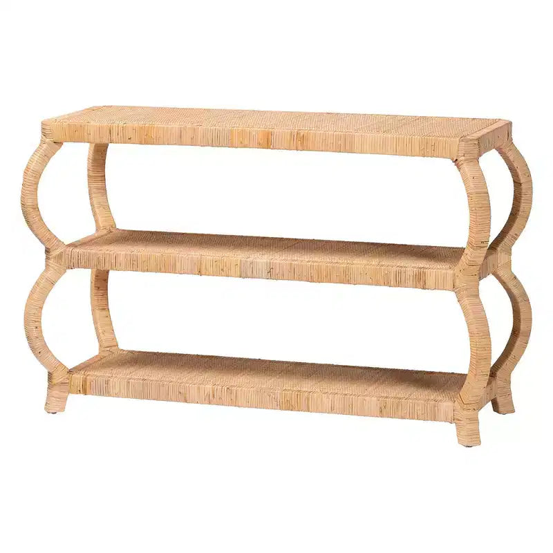 Console 3 Niveaux Dalida Rattan bali & pari Naturel