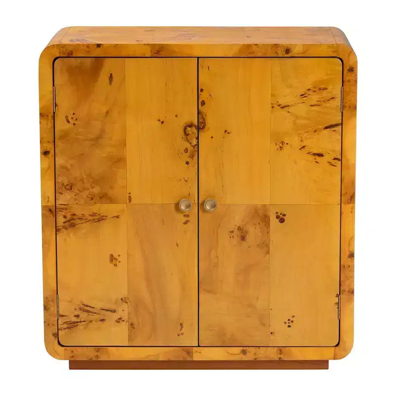 Meuble de rangement bali & pari Netra en véritable bois de loupe de Mappa Burl