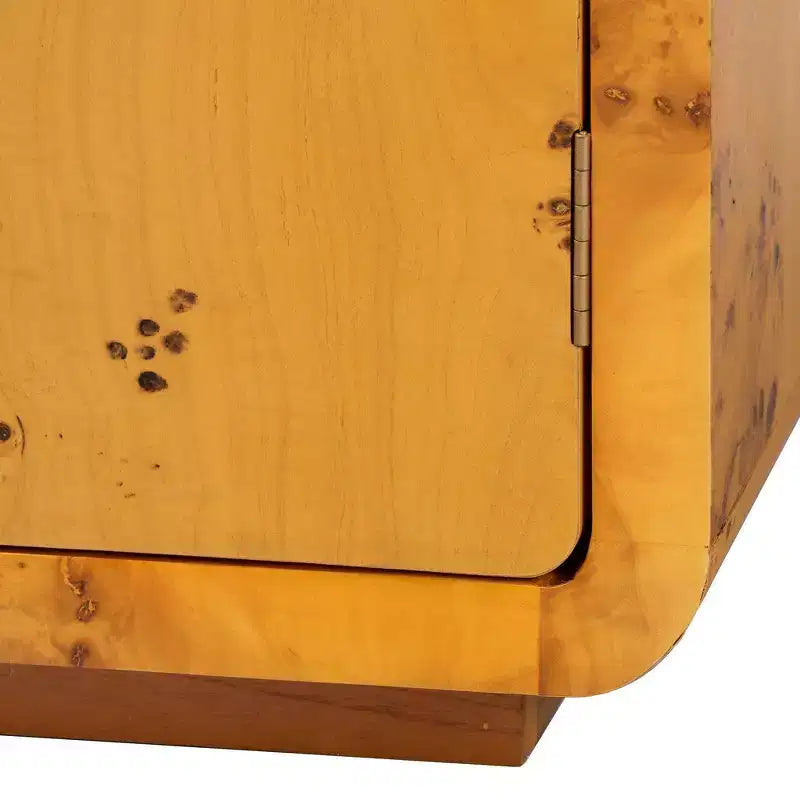 Meuble de rangement bali & pari Netra en véritable bois de loupe de Mappa Burl