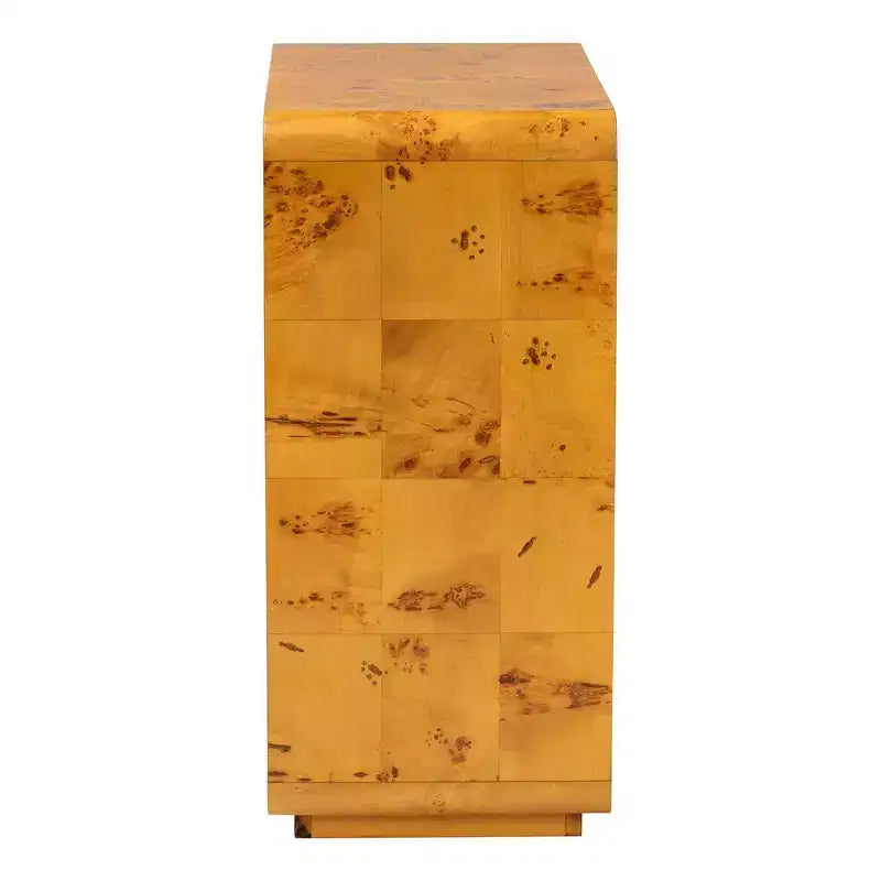 Meuble de rangement bali & pari Netra en véritable bois de loupe de Mappa Burl