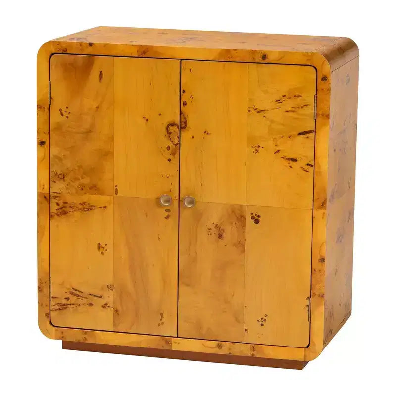 Meuble de rangement bali & pari Netra en véritable bois de loupe de Mappa Burl