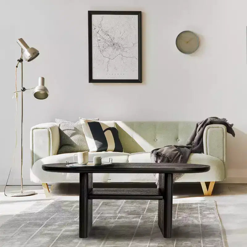Storied Home Table basse Firwood noire