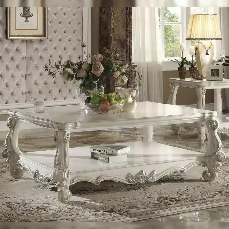 Table Basse Versailles Acme Furniture Blanc cassé