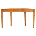 bali &amp; pari Jihan Console demi-lune en véritable bois de loupe de Mappa Burl clair
