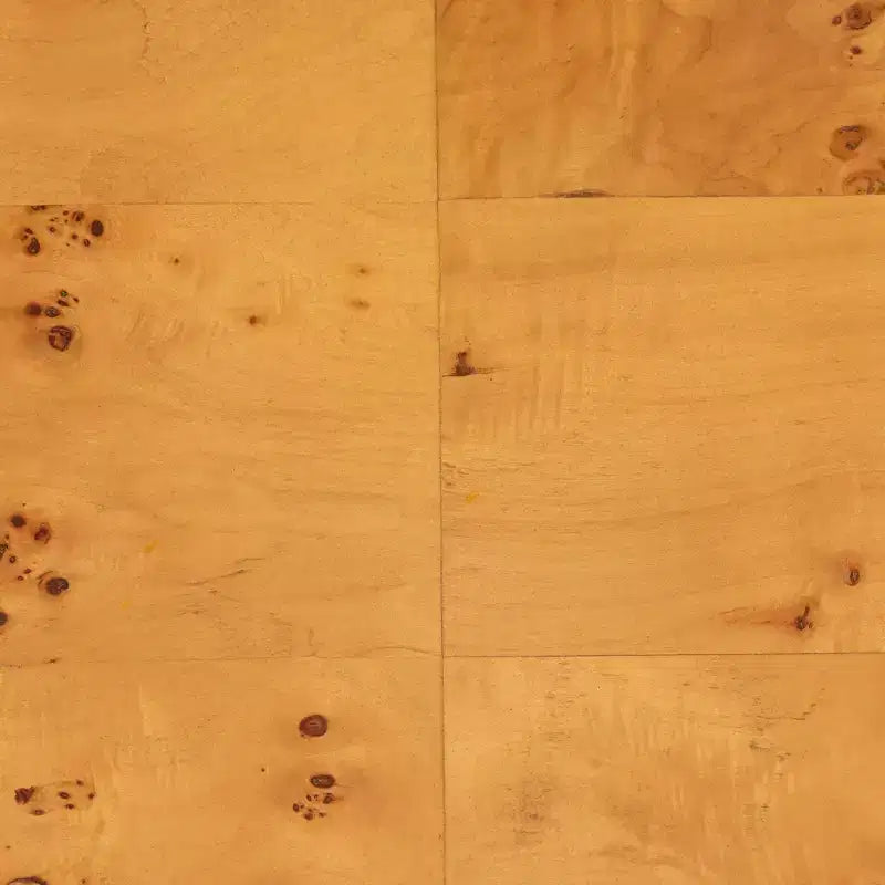 bali &amp; pari Jihan Console demi-lune en véritable bois de loupe de Mappa Burl clair