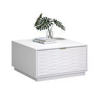 Sauder Morgan Main Coffee Table with Drawers White