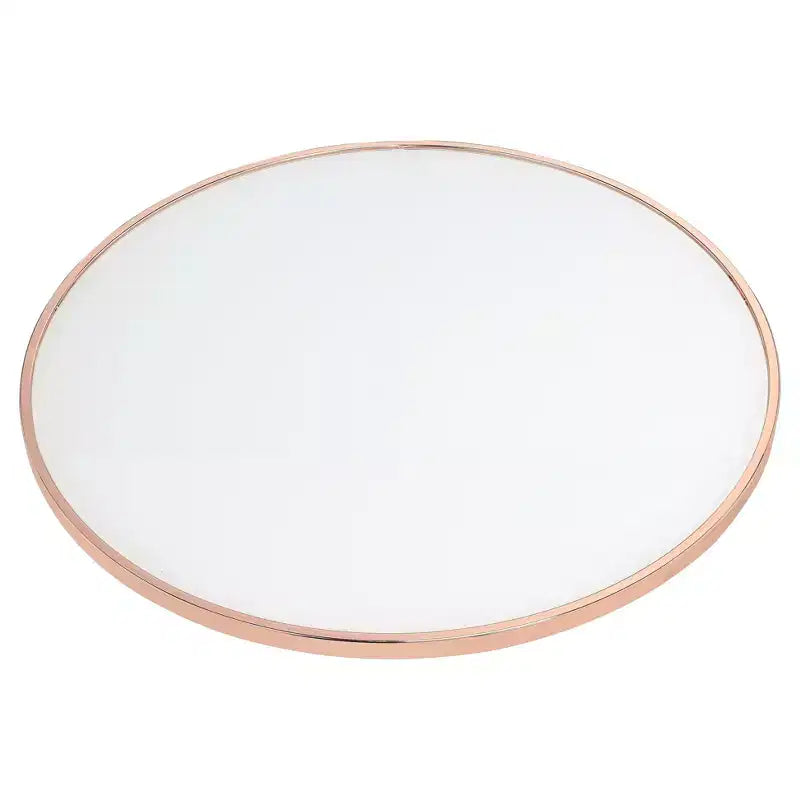 Table d'appoint or rose givré - Acme Furniture : Alivia contemporaine, verre trempé, cadre en métal