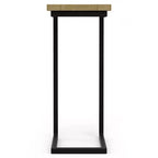 Table d'appoint WyndenHall Rhonda C avec incrustation, naturel