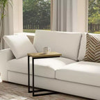 Table d'appoint WyndenHall Rhonda C avec incrustation, naturel