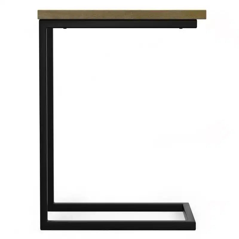 Table d'appoint WyndenHall Rhonda C avec incrustation, naturel
